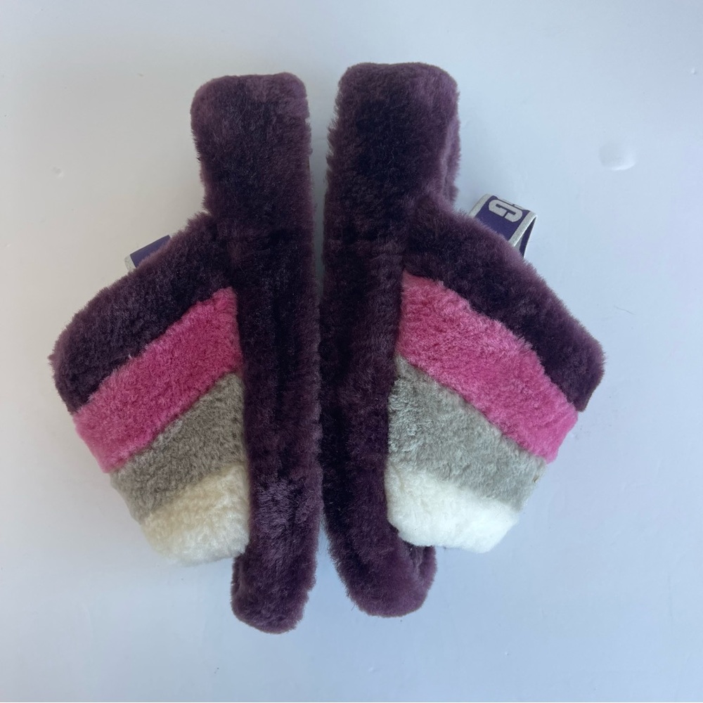UGG women's fluff yeah slide in berrylicious multi color . Size 9 - Picture 6 of 11